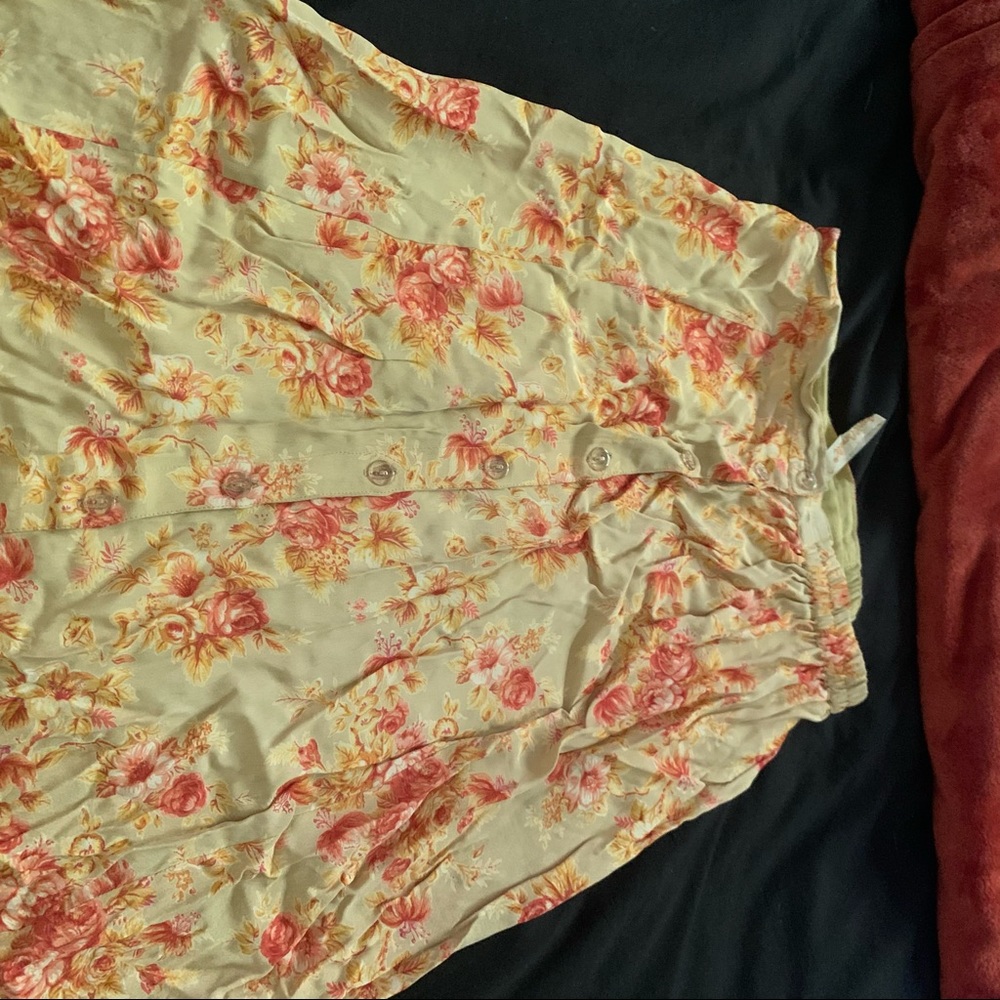 floral maxi skirt